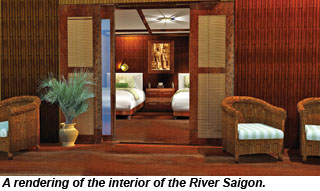river saigon interior view